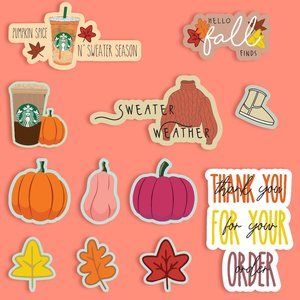 70 Fall Reseller Sticker Pack GLOSSY